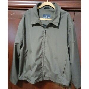 LONDON FOG Dark Green Breathable Wind Breaker 2XL w/ Adjustments